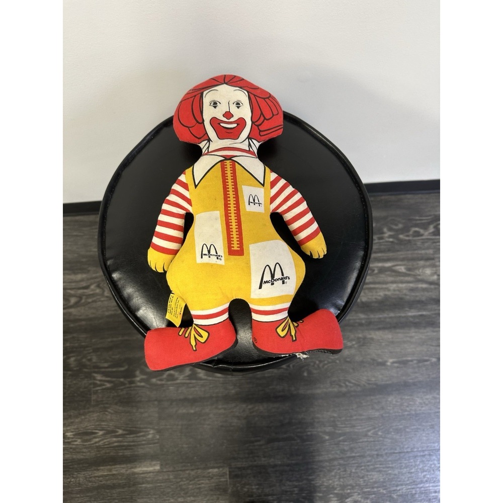 Vintage 1983 Ronald McDonald 15" Plush Doll‎ Stuffed Toy